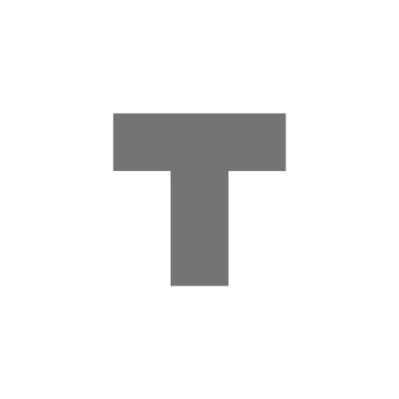 5S Supplies 5S Corner Markers, 2 in W., 6 in L., 0.003 in Thickness, 25 PK VST-SQUARE-GRAY